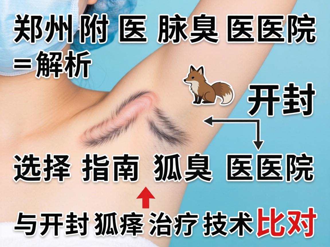 郑州附医腋臭医院解析，开封狐臭医院选择指南与开封狐臭治疗技术对比