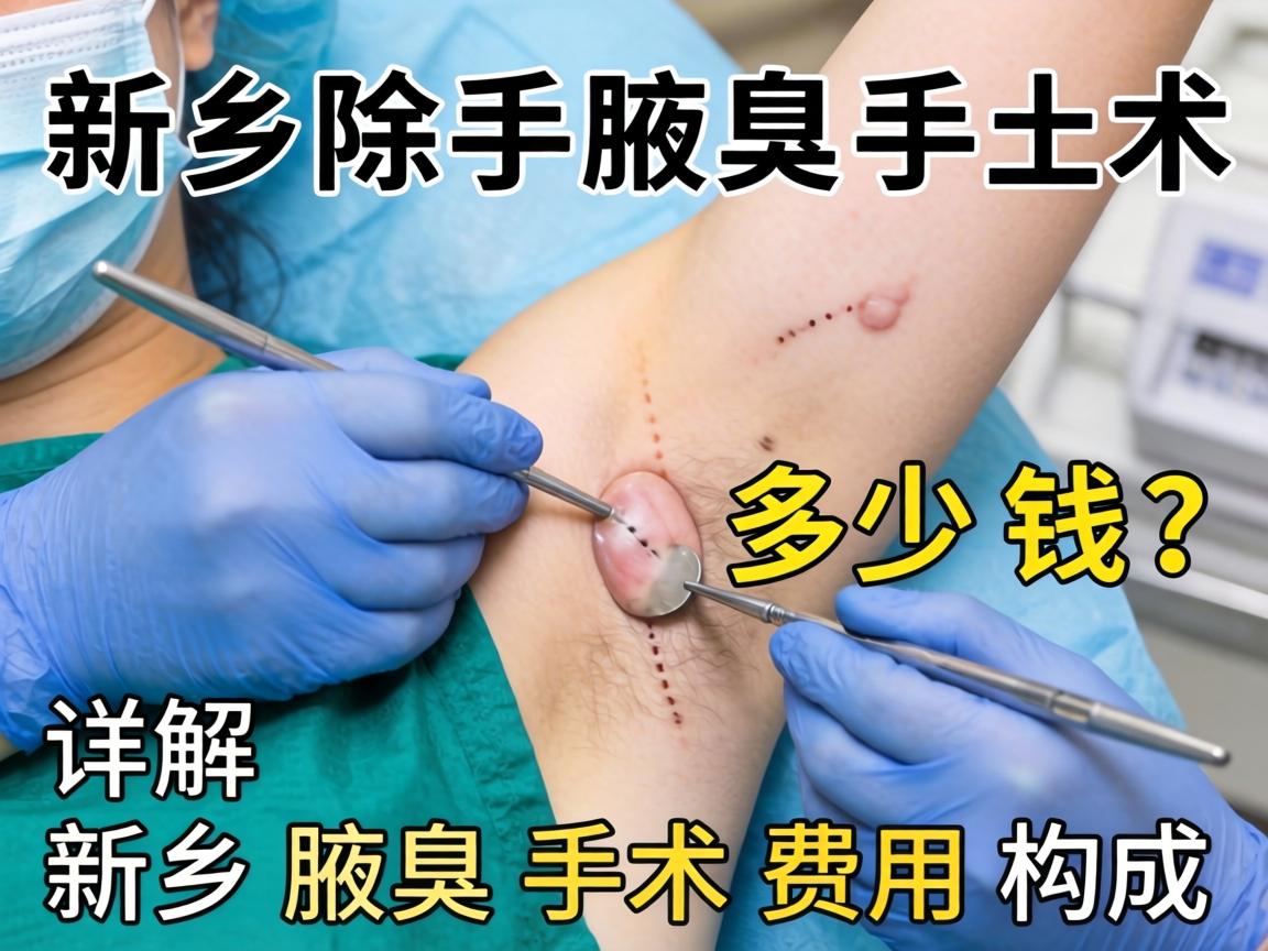 新乡除腋臭手术多少钱？详解新乡腋臭手术费用构成