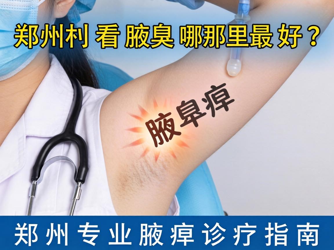 郑州看腋臭哪里最好？郑州专业腋臭诊疗指南