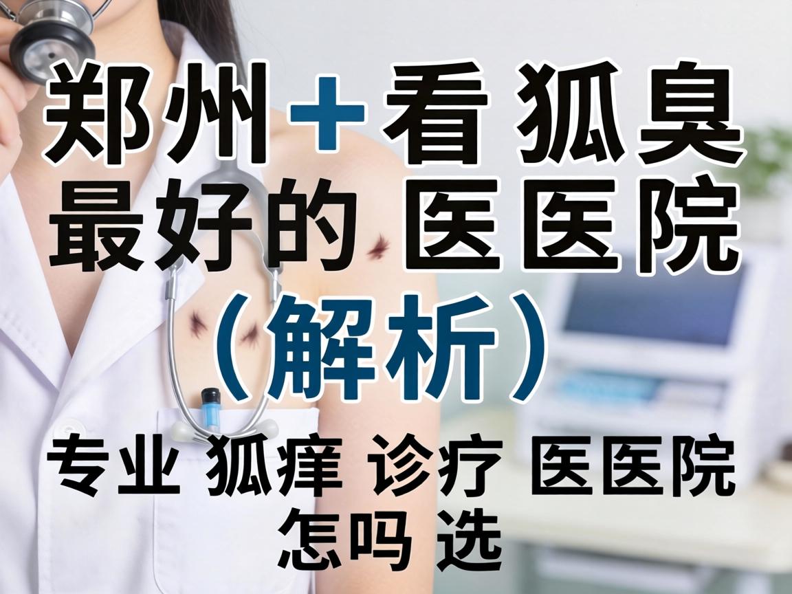 郑州看狐臭最好的医院解析，郑州专业狐臭诊疗医院怎么选