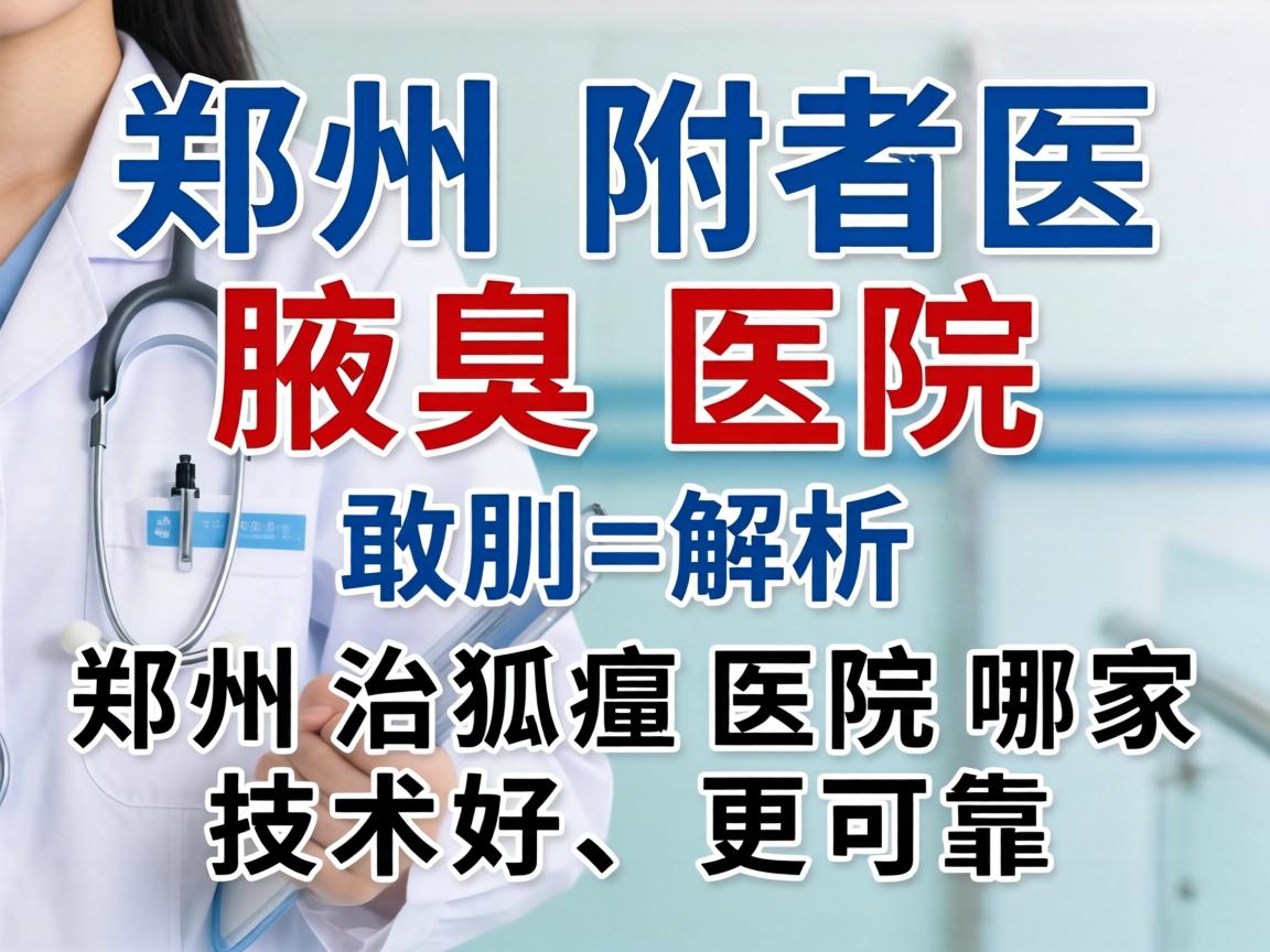 郑州附医腋臭医院解析，郑州治狐臭医院哪家技术好、更可靠