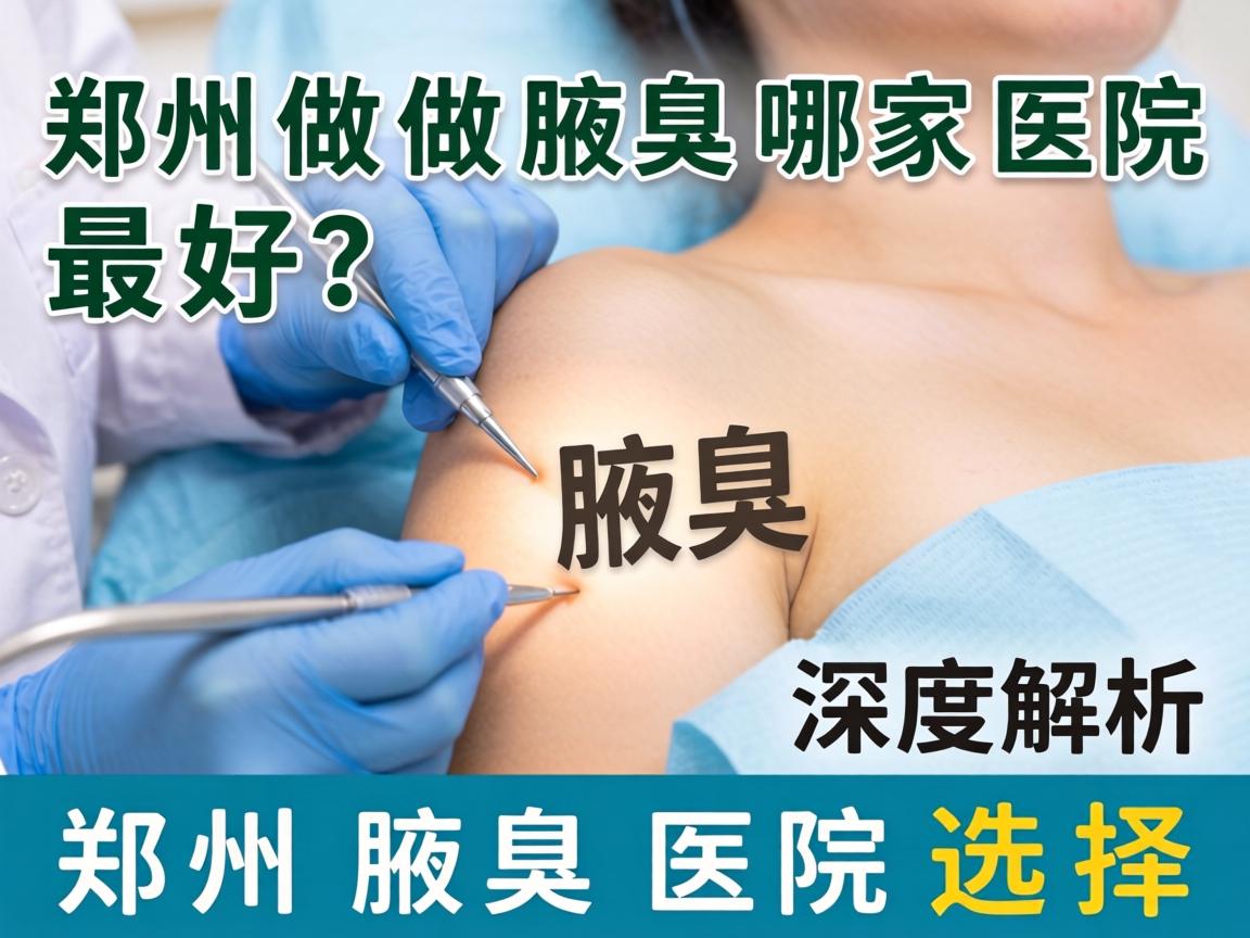 郑州做腋臭哪家医院最好？深度解析郑州腋臭医院选择