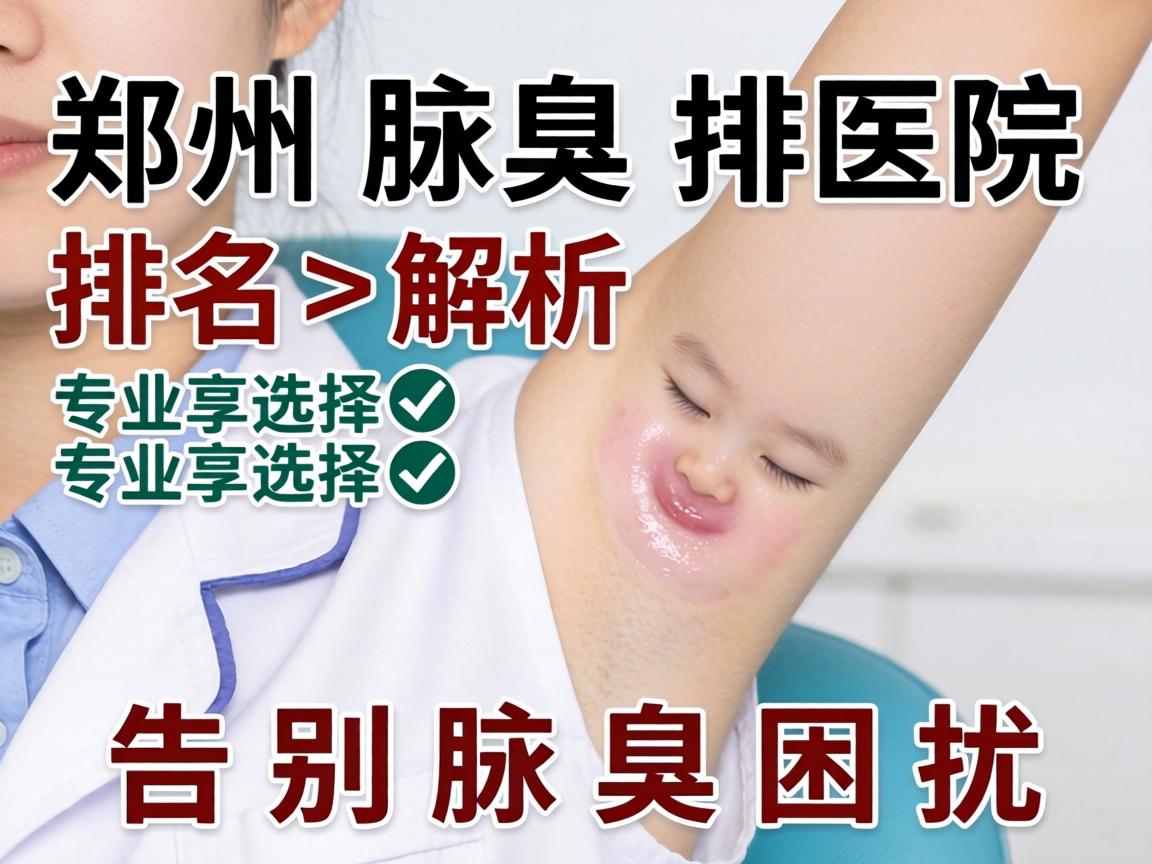 郑州腋臭医院排名解析，专业选择，告别腋臭困扰