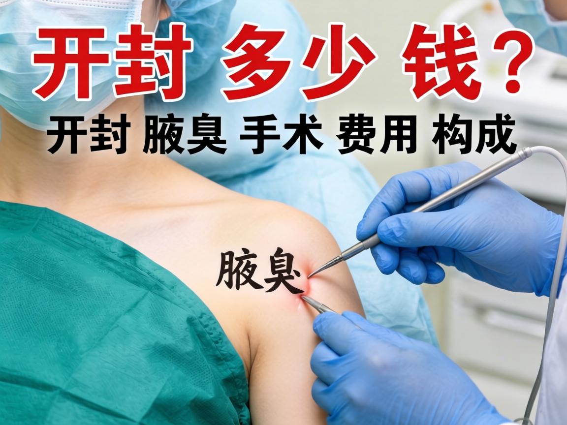 开封腋臭手术多少钱？详解开封腋臭手术费用构成