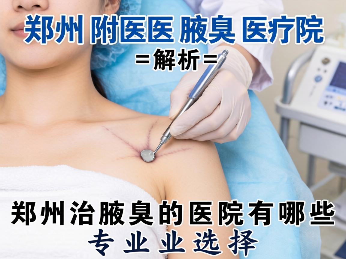 郑州附医腋臭医院解析，郑州治腋臭的医院有哪些专业选择