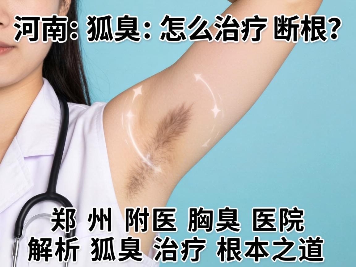 河南狐臭怎么治疗断根？郑州附医腋臭医院解析狐臭治疗根本之道