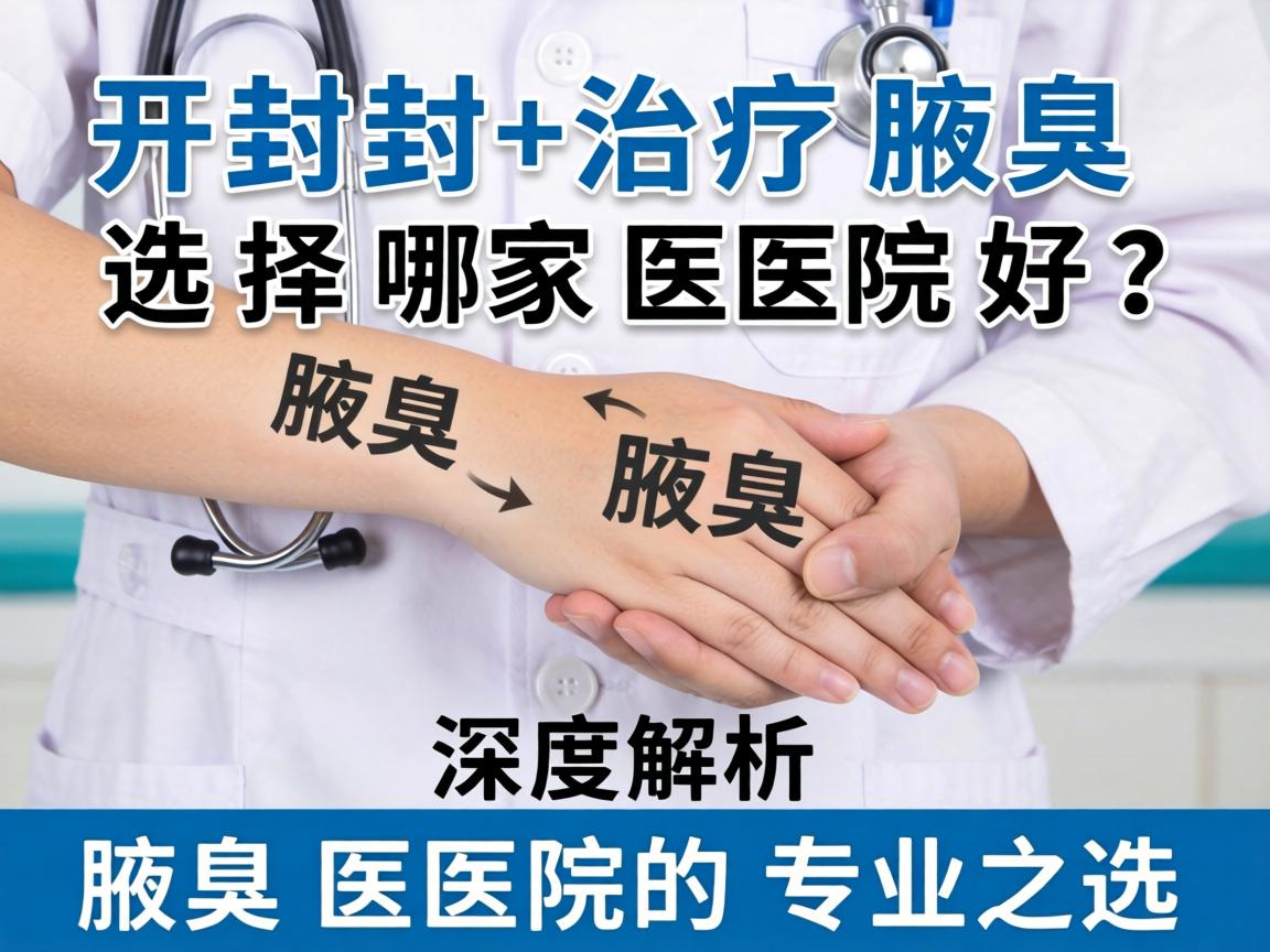 开封治疗腋臭选择哪家医院好？深度解析腋臭医院的专业之选