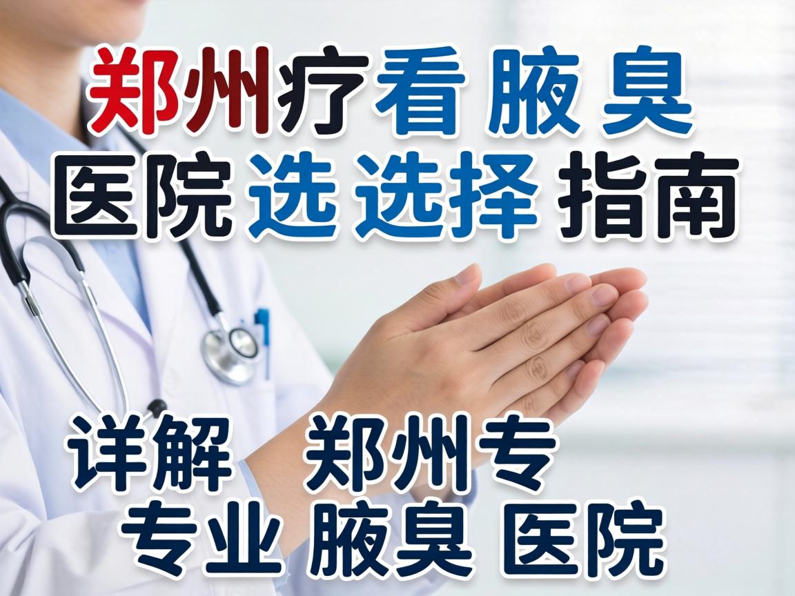 郑州看腋臭医院选择指南，详解郑州专业腋臭医院