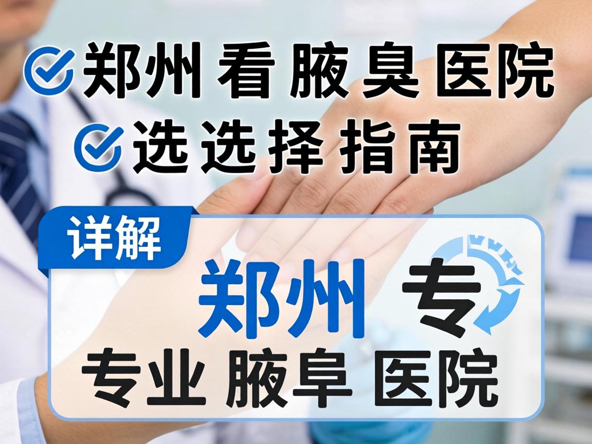 郑州看腋臭医院选择指南，详解郑州专业腋臭医院