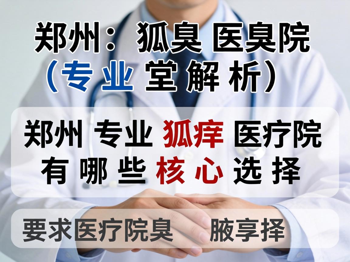 郑州狐臭医院专业解析，郑州专业狐臭医院有哪些核心选择
