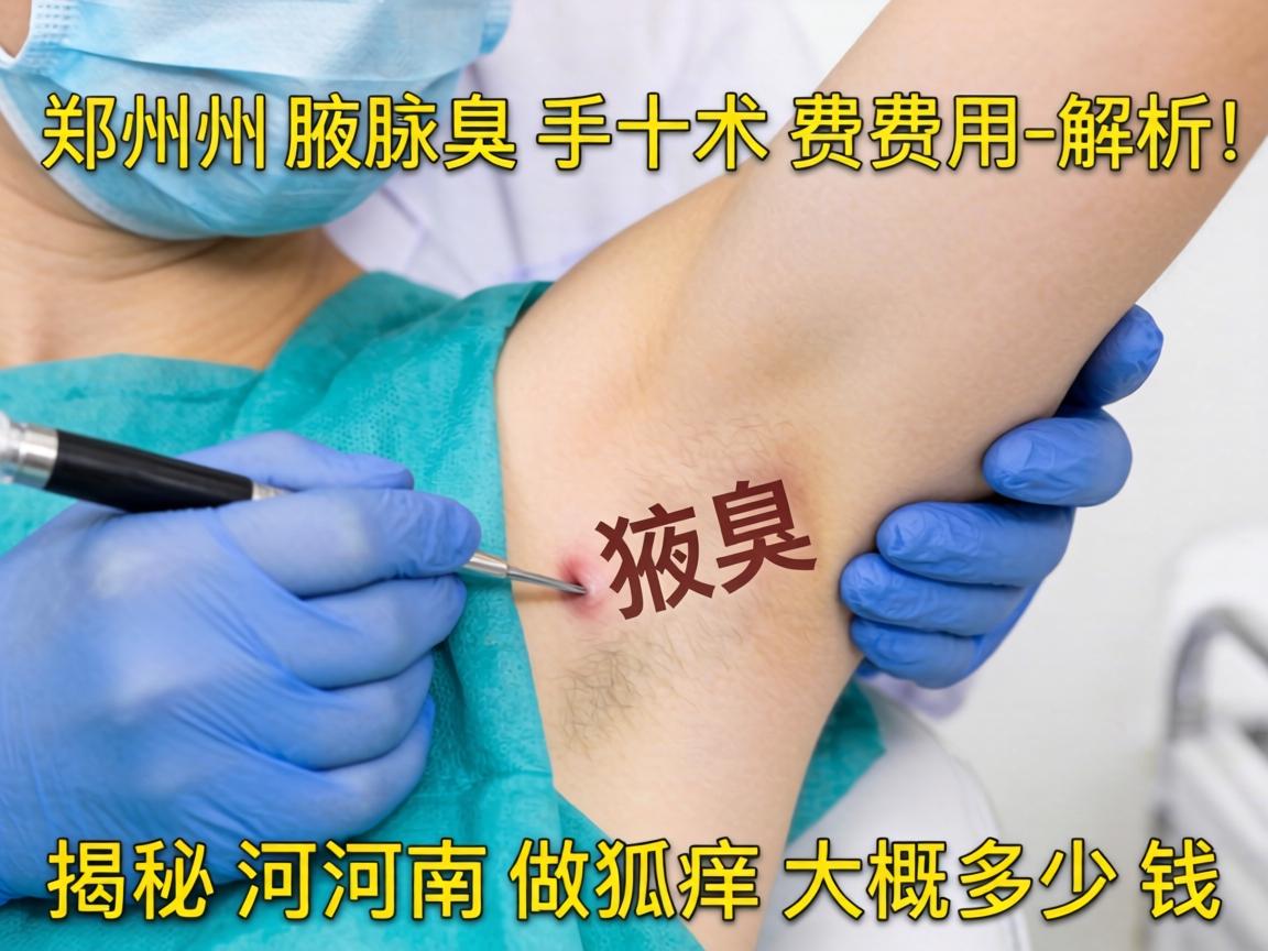 郑州腋臭手术费用解析，揭秘河南做狐臭大概多少钱
