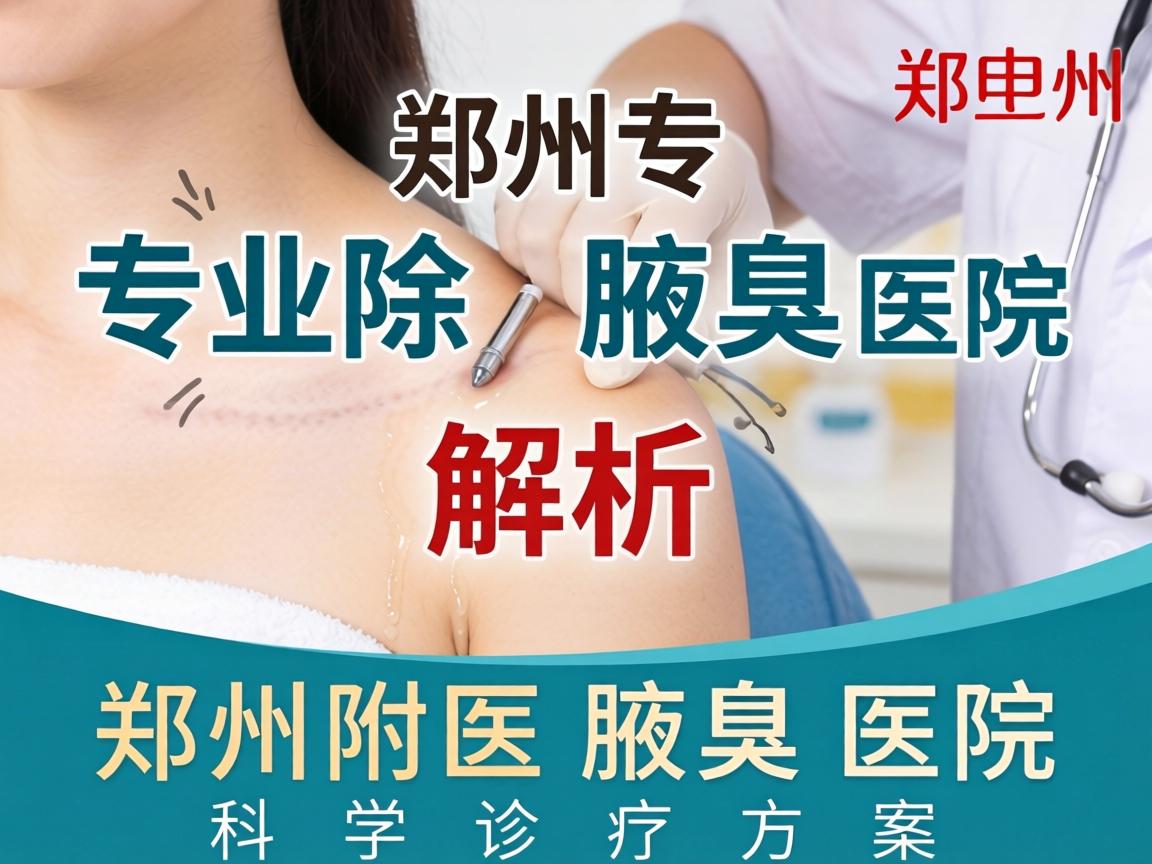 郑州专业除腋臭医院解析，郑州附医腋臭医院的科学诊疗方案