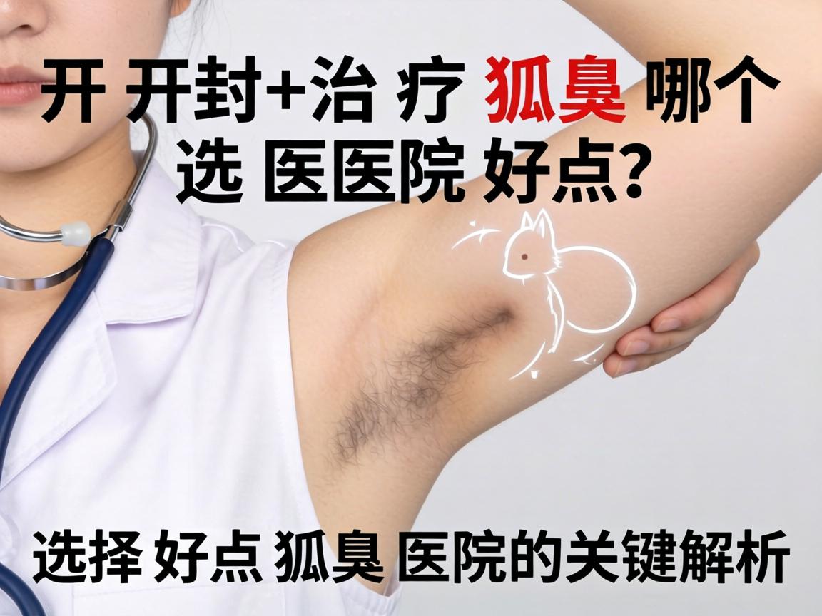 开封治疗狐臭哪个医院好点？选择好点狐臭医院的关键解析