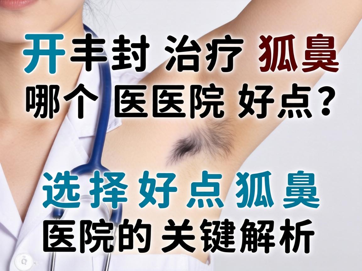 开封治疗狐臭哪个医院好点？选择好点狐臭医院的关键解析