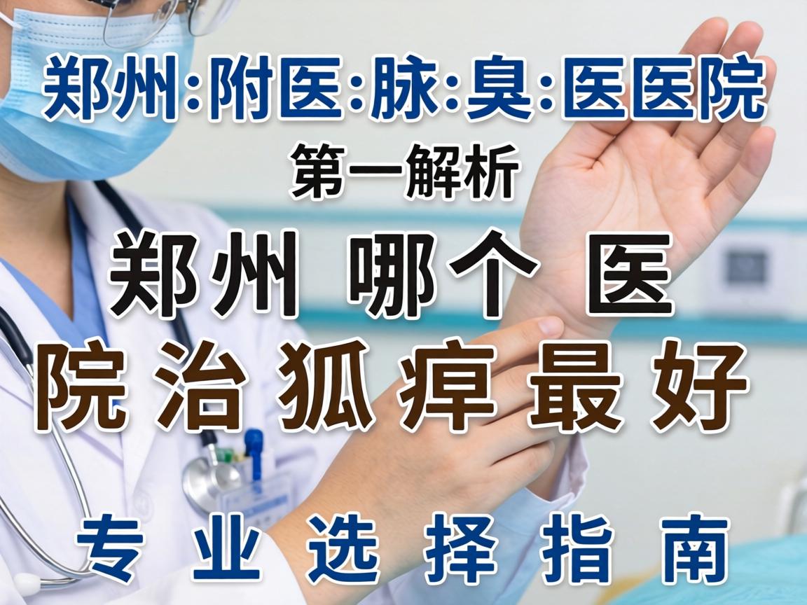郑州附医腋臭医院解析，郑州哪个医院冶狐臭最好，专业选择指南