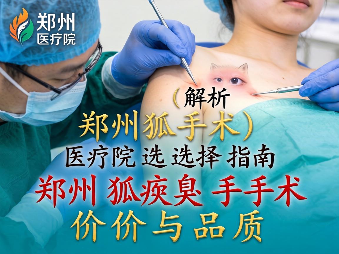 郑州狐臭手术医院选择指南,解析郑州狐臭手术价格与品质 郑州狐臭手术医院选择指南,解析郑州狐臭手术价格与品质