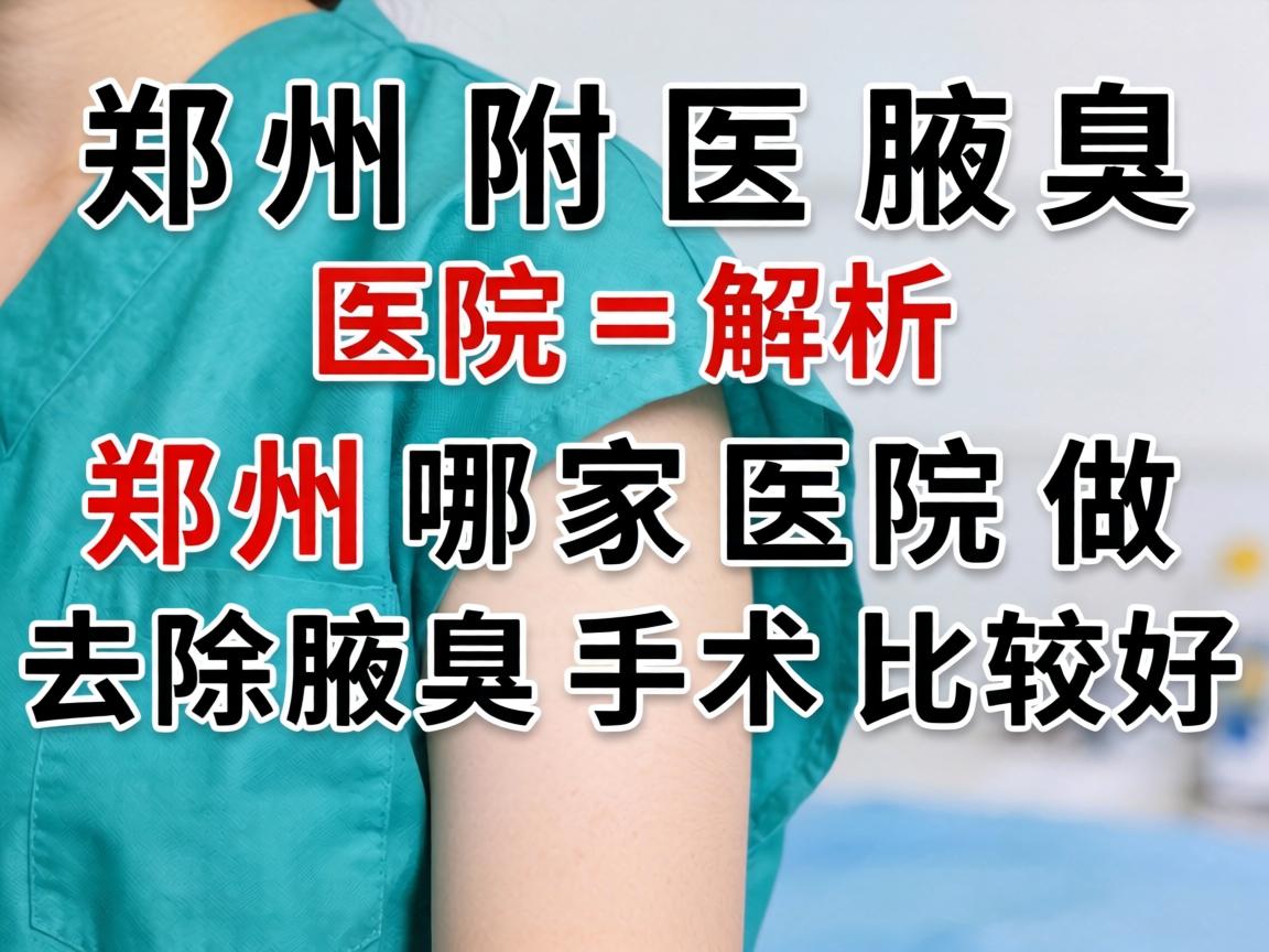 郑州附医腋臭医院解析,郑州哪家医院做去除腋臭手术比较好 郑州附医腋臭医院解析,郑州哪家医院做去除腋臭手术比较好