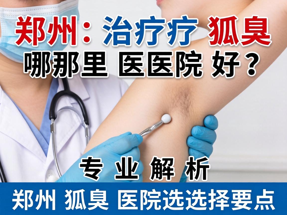 郑州治疗狐臭哪里医院好？专业解析郑州狐臭医院选择要点