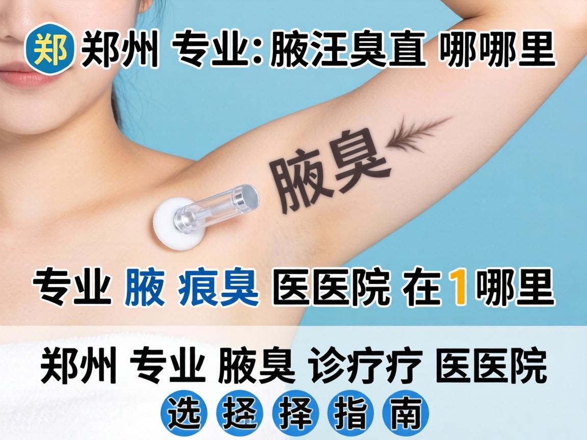 郑州专业腋臭医院在哪里？郑州专业腋臭诊疗医院的选择指南