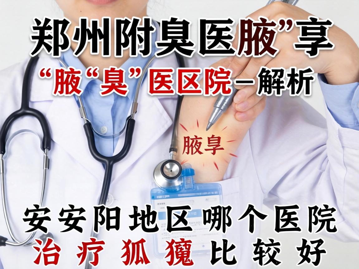 郑州附医腋臭医院解析，安阳地区哪个医院治疗狐臭比较好？