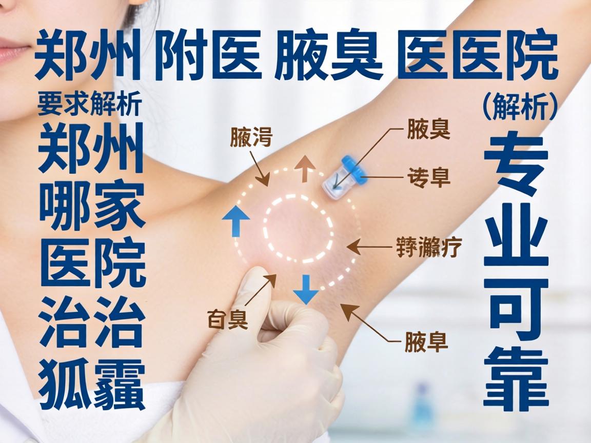 郑州附医腋臭医院解析，郑州哪家医院治狐臭专业可靠