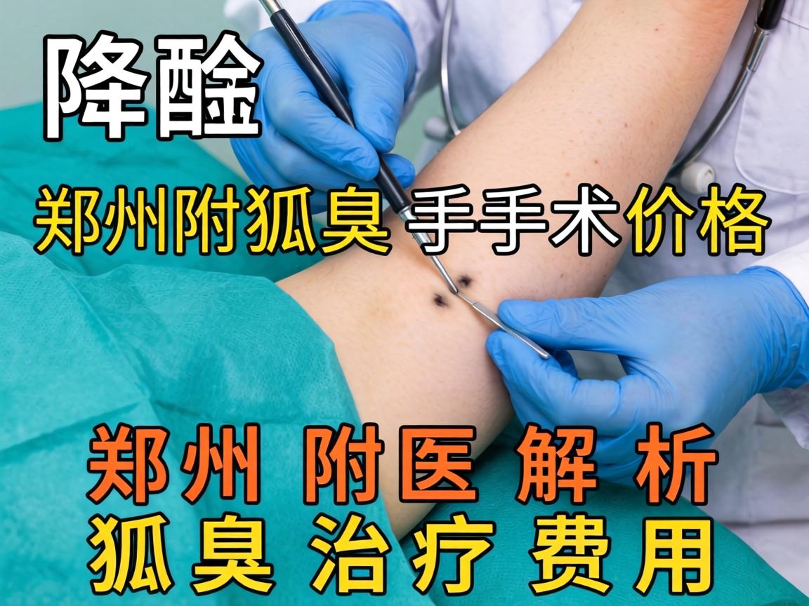 详解郑州狐臭手术价格 郑州附医解析狐臭治疗费用