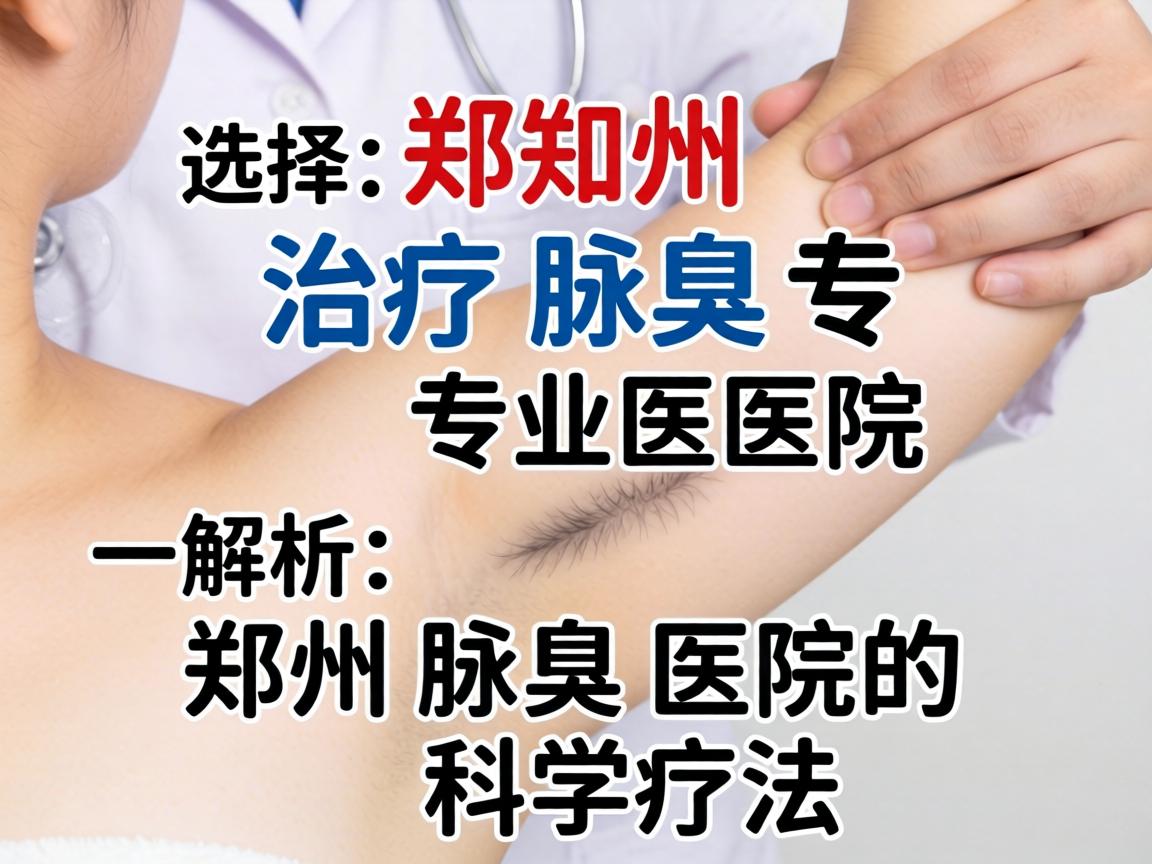 选择郑州治疗腋臭专业医院，解析郑州腋臭医院的科学疗法