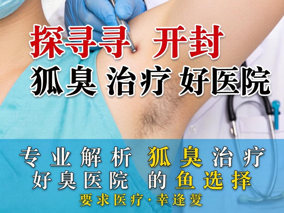 探寻开封狐臭治疗好医院，专业解析狐臭治疗好医院的选择