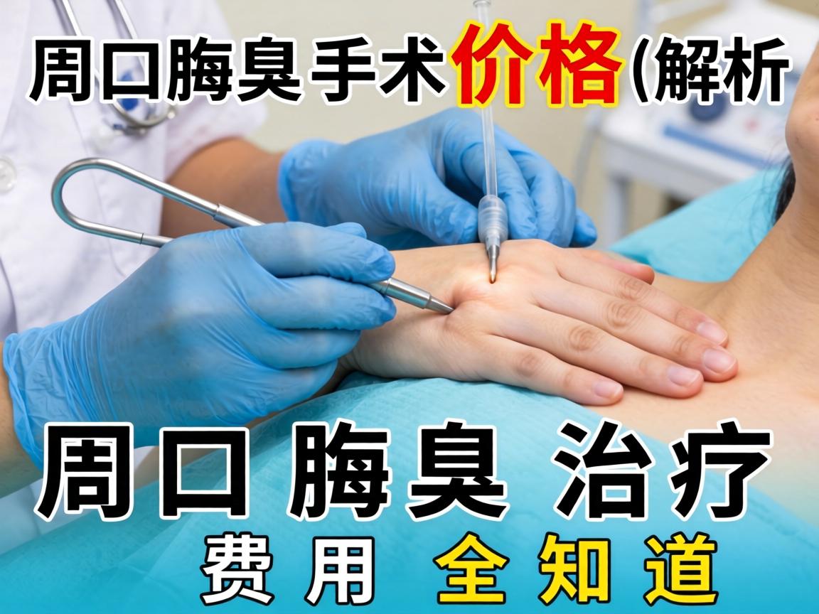 周口腋臭手术价格解析，周口腋臭治疗费用全知道