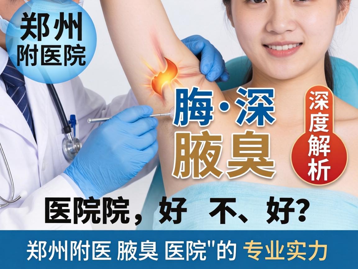 郑州附医腋臭医院好不好？深度解析郑州附医腋臭医院的专业实力