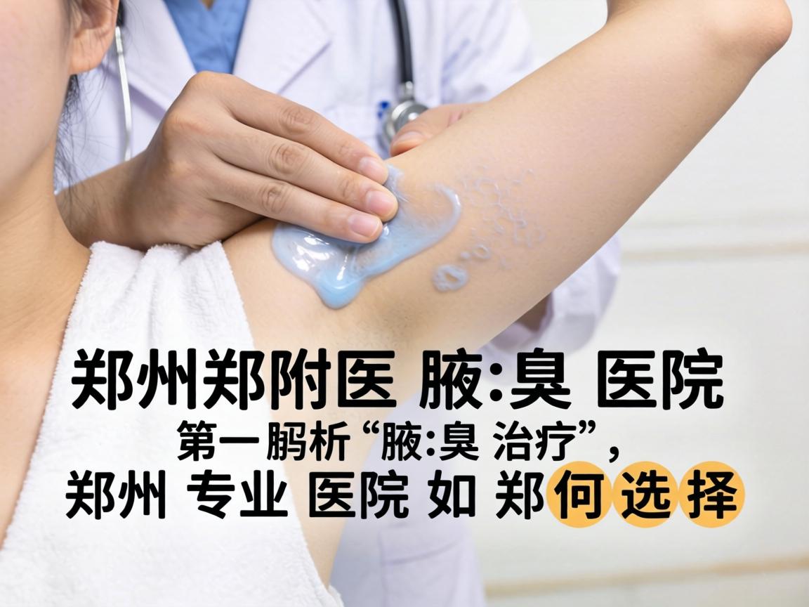 郑州附医腋臭医院解析腋臭治疗，郑州专业医院如何选择