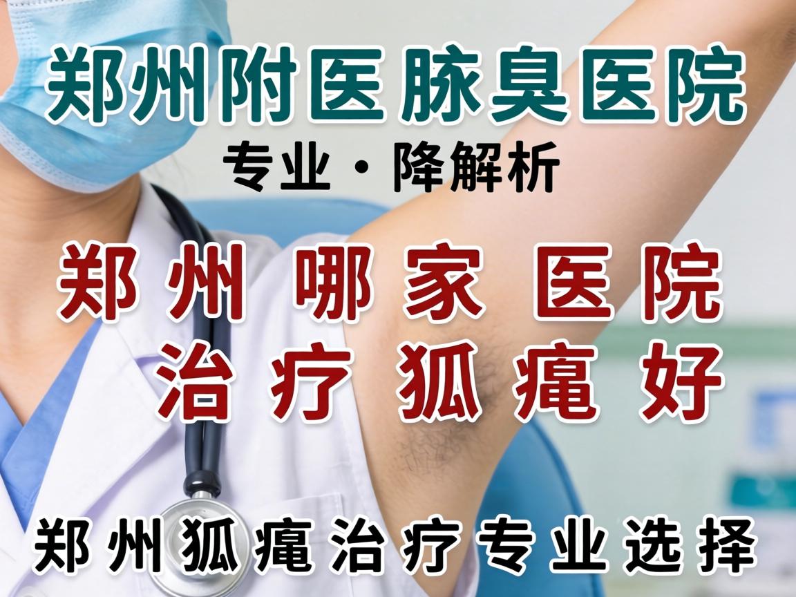 郑州附医腋臭医院专业解析，郑州哪家医院治疗狐臭好，郑州狐臭治疗专业选择