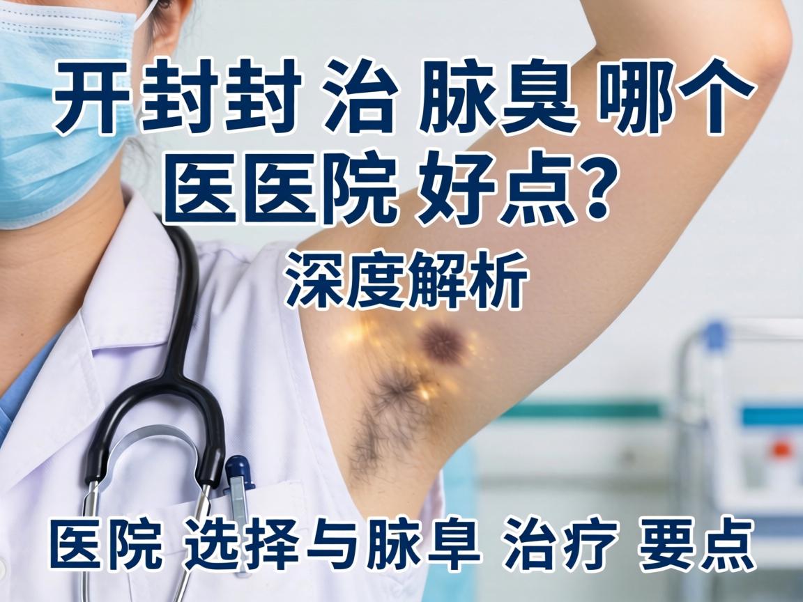 开封治腋臭哪个医院好点？深度解析医院选择与腋臭治疗要点