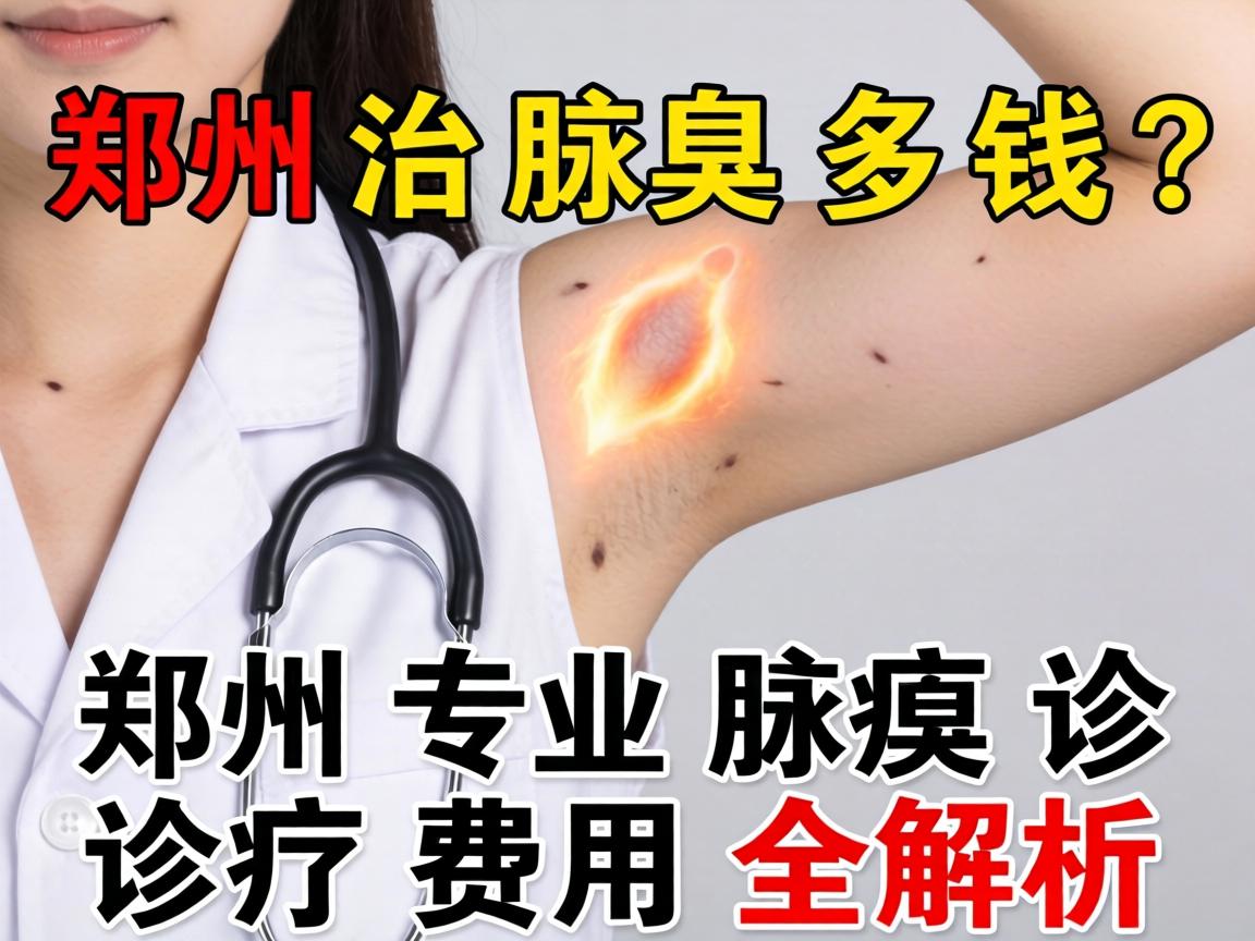 郑州治腋臭多钱？郑州专业腋臭诊疗费用全解析