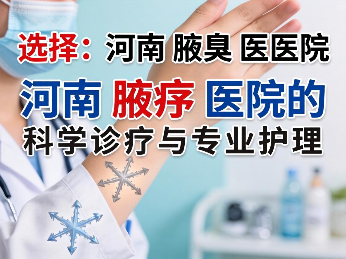 选择河南腋臭医院，河南腋臭医院的科学诊疗与专业护理