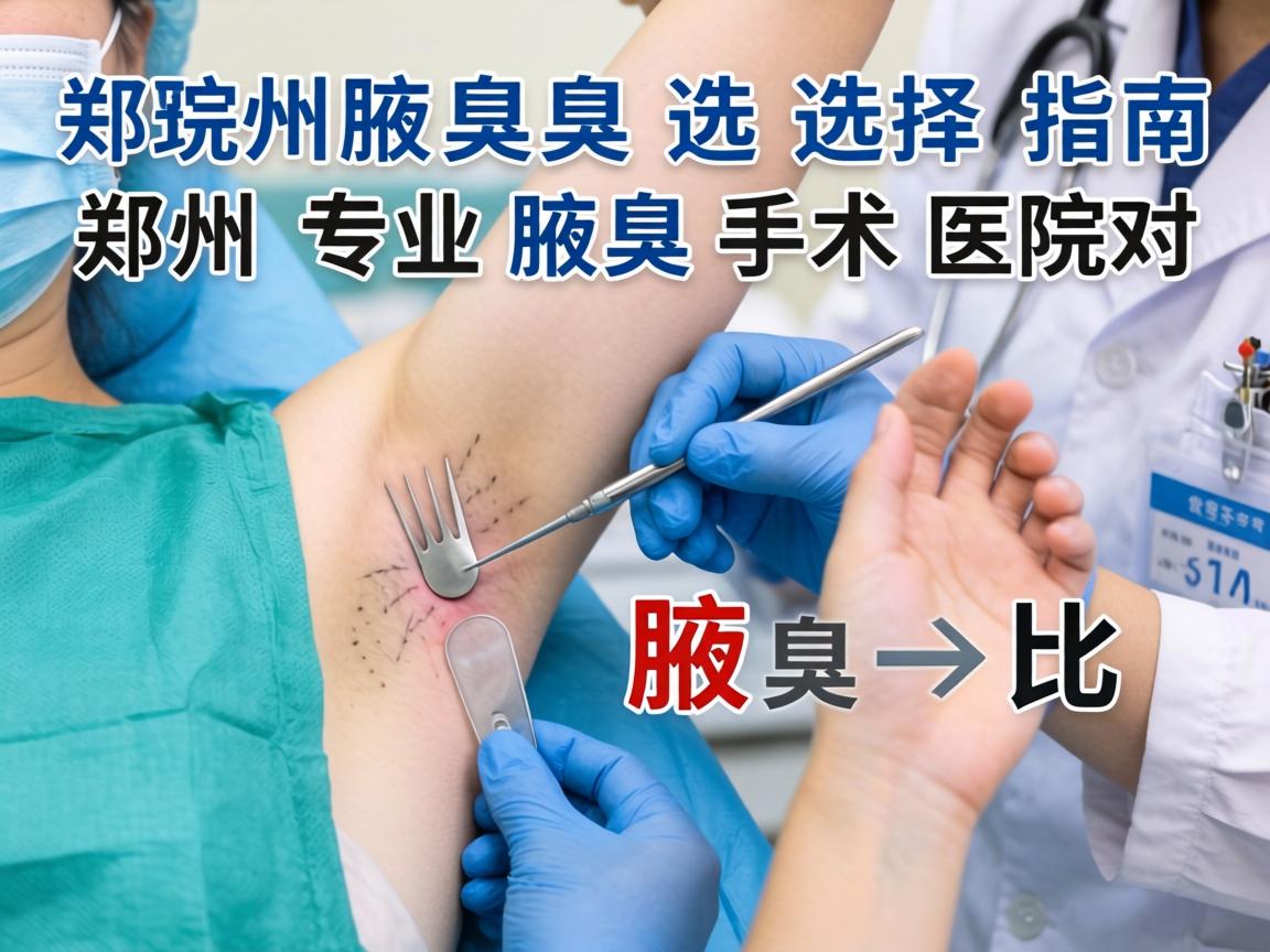 郑州腋臭手术医院选择指南，郑州专业腋臭手术医院对比