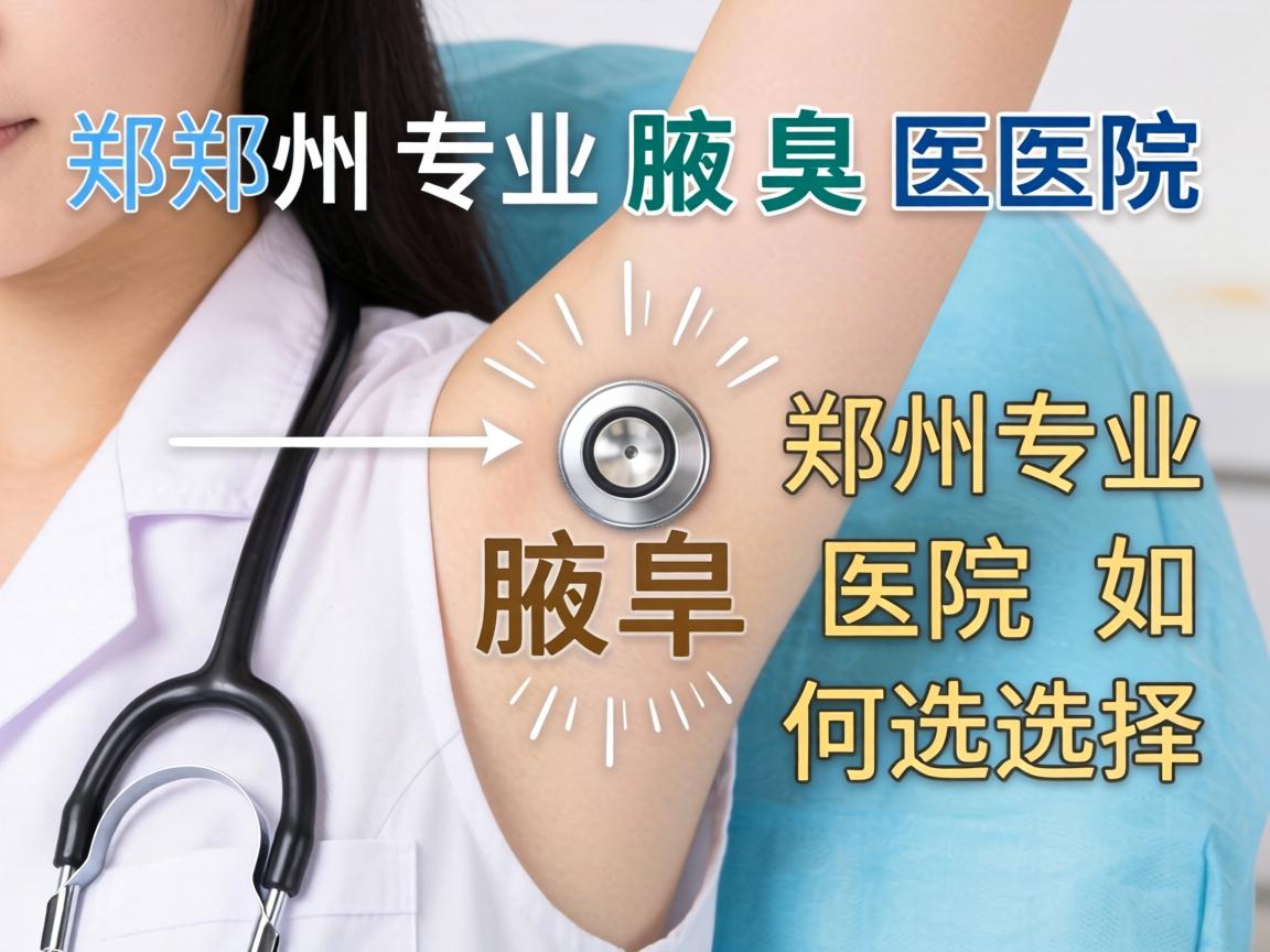 郑州专业腋臭医院解析，郑州专业医院如何选择