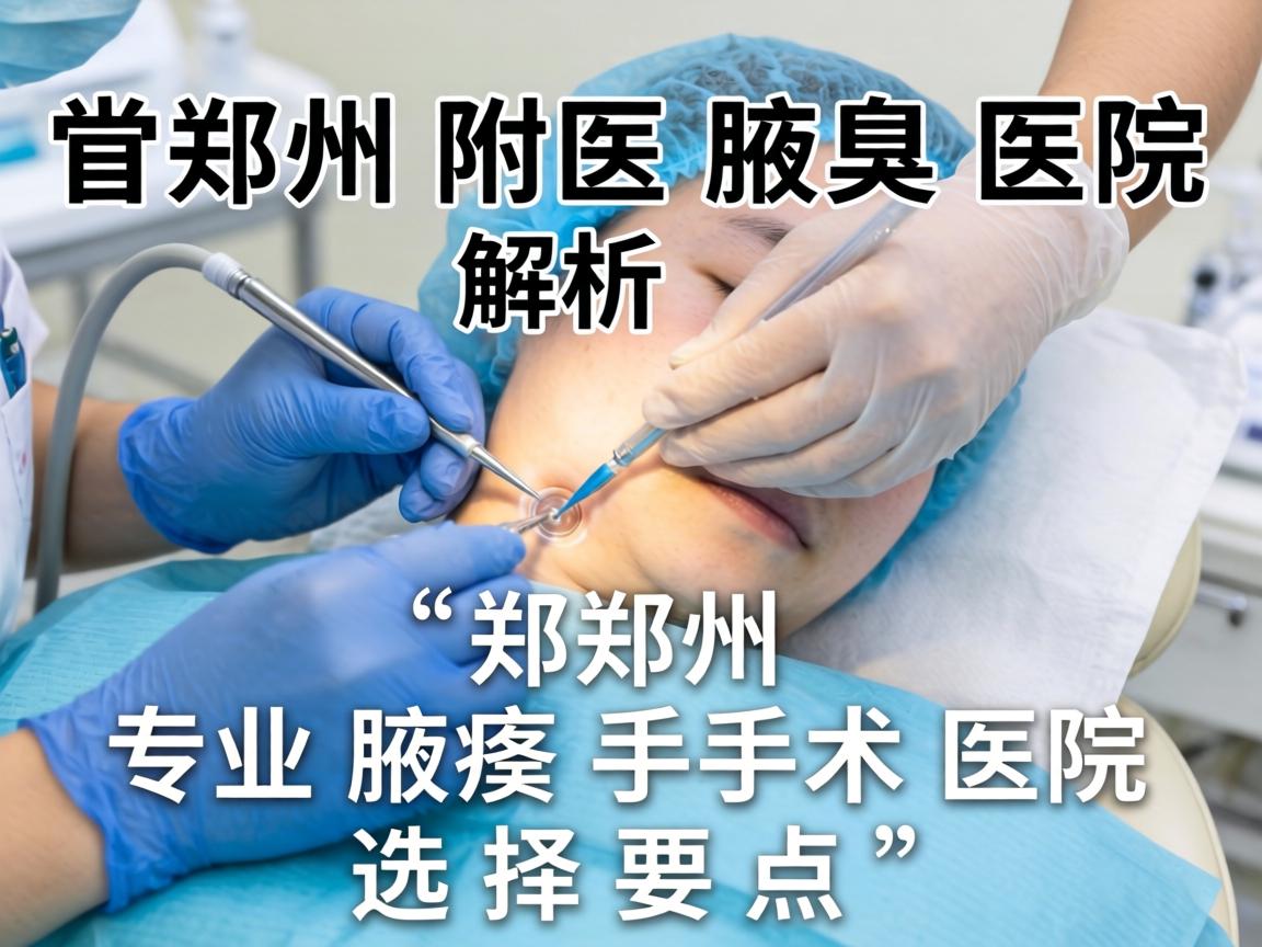郑州附医腋臭医院解析，郑州专业腋臭手术医院的选择要点