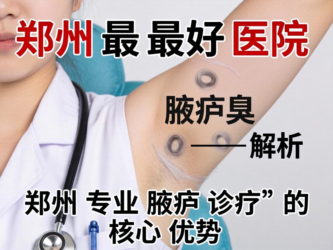 郑州最好腋臭医院解析，郑州专业腋臭诊疗的核心优势