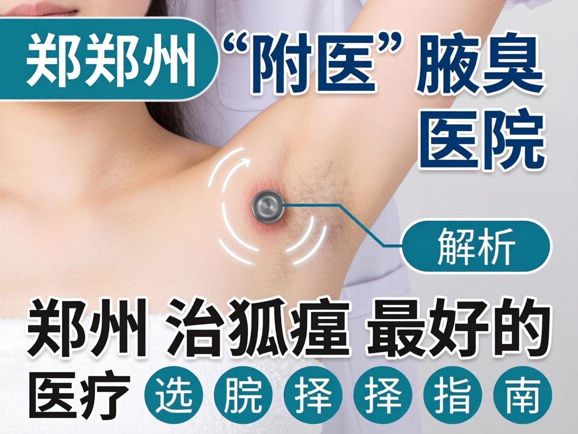 郑州附医腋臭医院解析，郑州治狐臭最好的医院选择指南