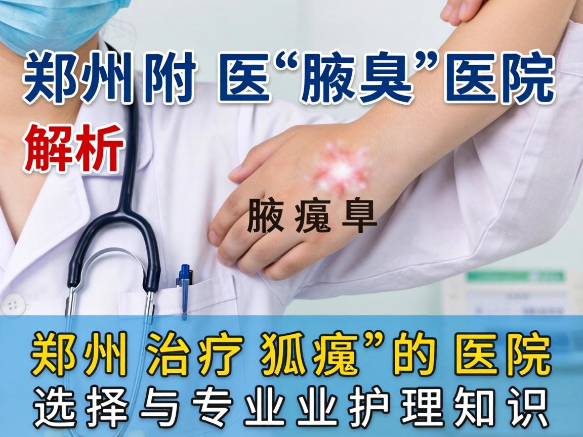 郑州附医腋臭医院解析，郑州治疗狐臭的医院选择与专业护理知识