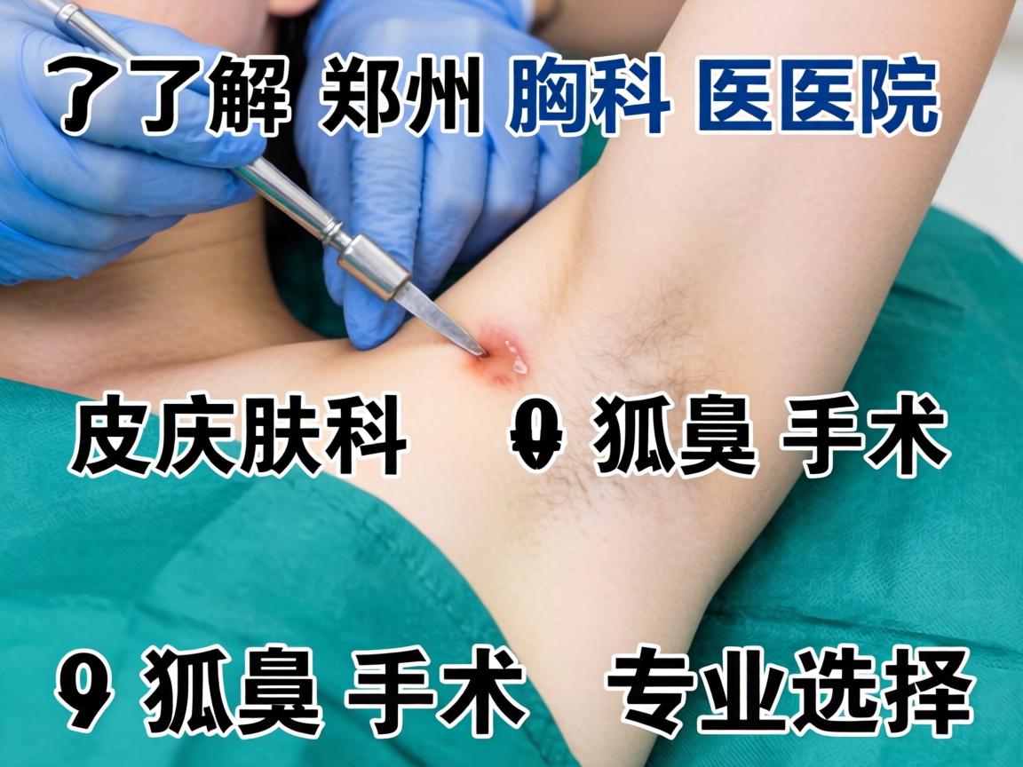 了解郑州胸科医院皮肤科狐臭手术，解析狐臭手术的专业选择