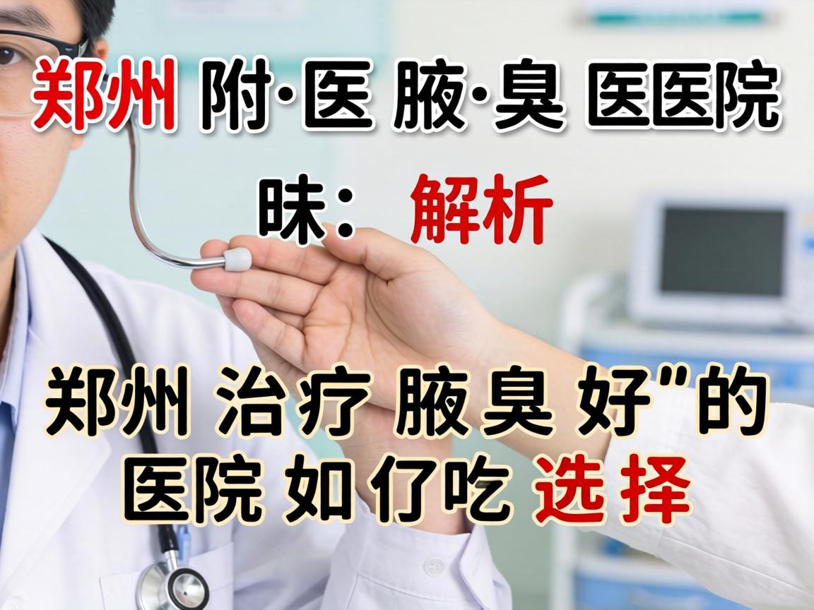 郑州附医腋臭医院解析，郑州治疗腋臭好的医院如何选择