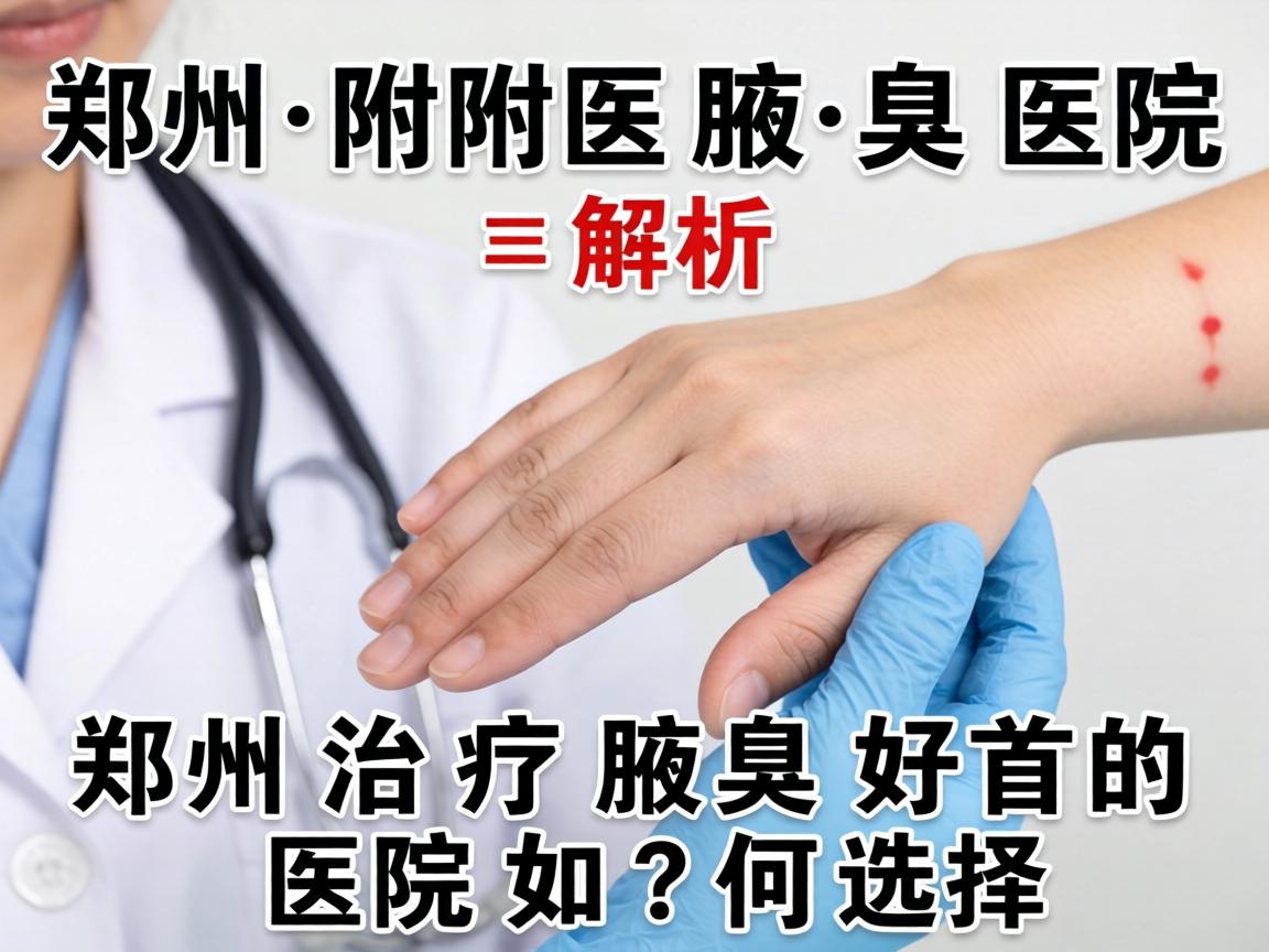 郑州附医腋臭医院解析，郑州治疗腋臭好的医院如何选择