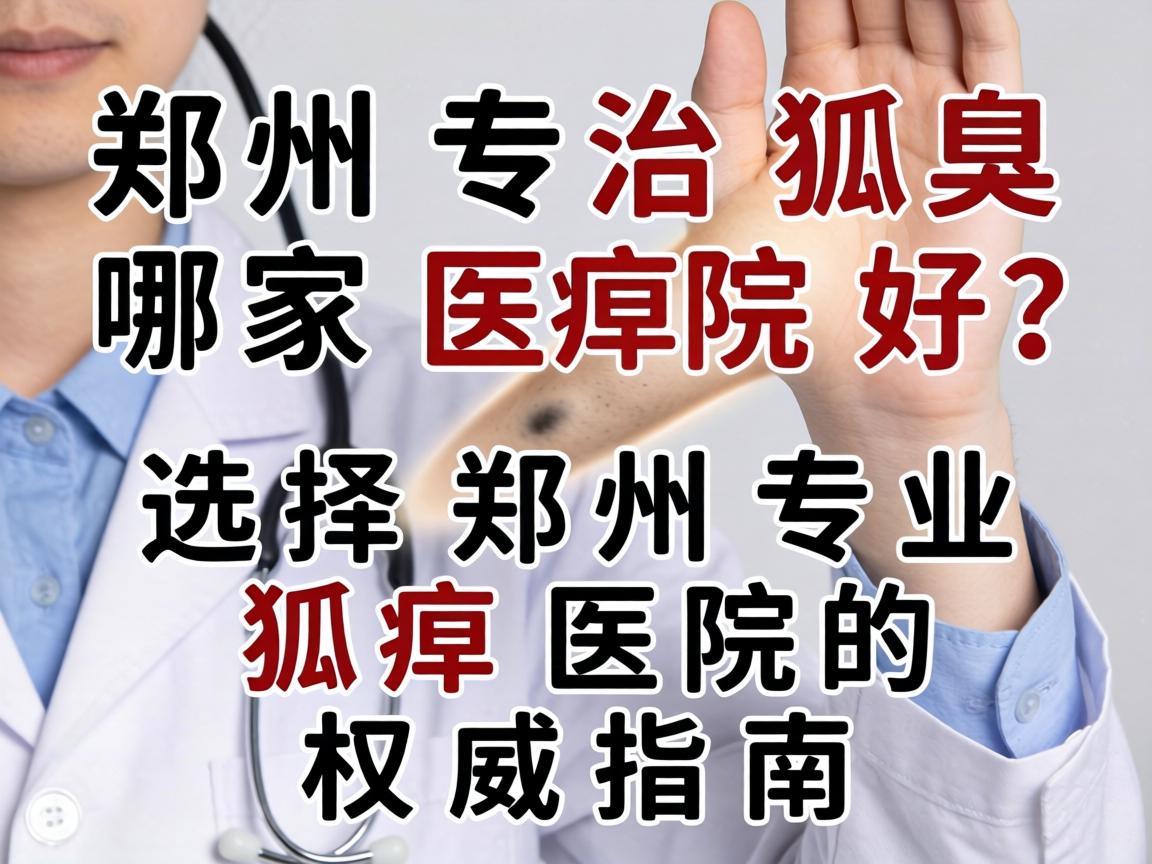 郑州专治狐臭哪家医院好？选择郑州专业狐臭医院的权威指南