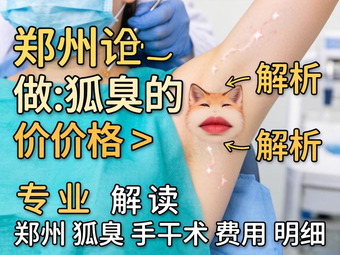 郑州做狐臭的价格解析，专业解读郑州狐臭手术费用明细