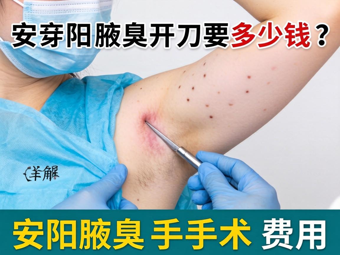 安阳腋臭开刀要多少钱？详解安阳腋臭手术费用