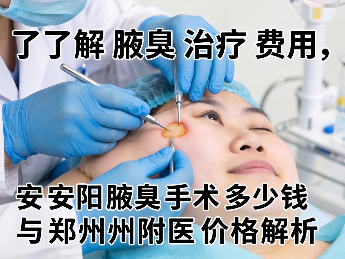 了解腋臭治疗费用，安阳腋臭手术多少钱与郑州附医价格解析