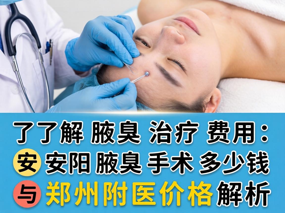 了解腋臭治疗费用，安阳腋臭手术多少钱与郑州附医价格解析