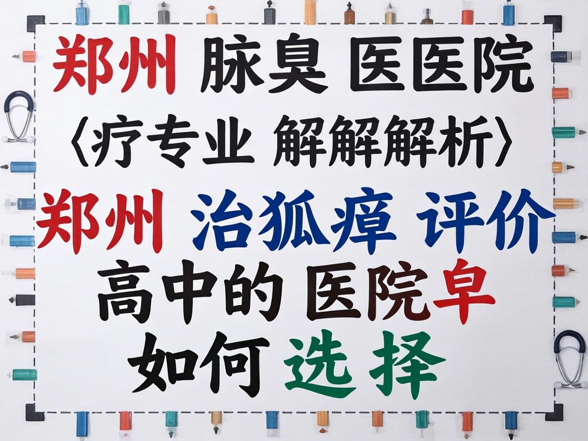 郑州腋臭医院专业解析，郑州治狐臭评价高的医院如何选择